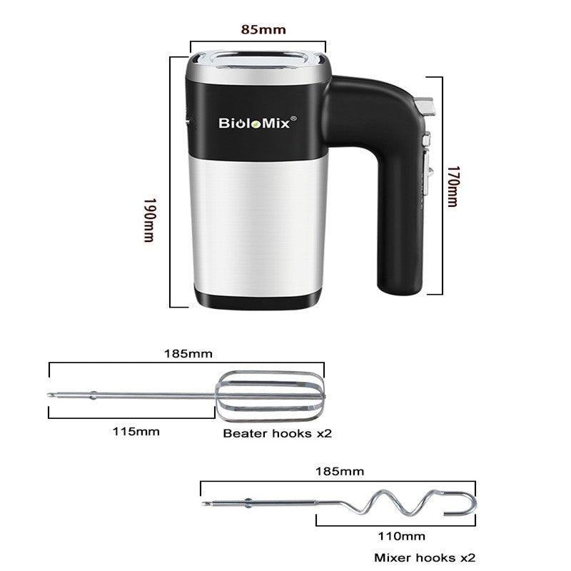خلاط طعام كهربائي عالي الطاقة بخمس سرعات 500 وات وخلاط يدوي للعجين وخفاقة بيض وخلاط يدوي للمطبخ 220 فولت