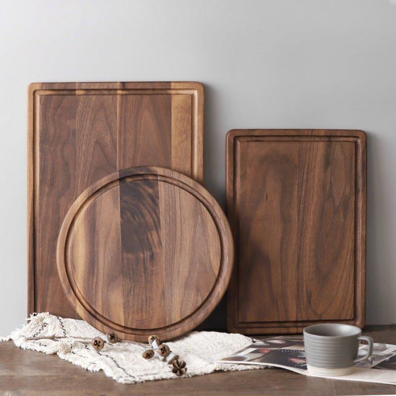 Black Walnut Wood Cutting Board Creative Whole Tray Fruit Chopping Cutting Board Wood Chopping Blocks For Kitchen