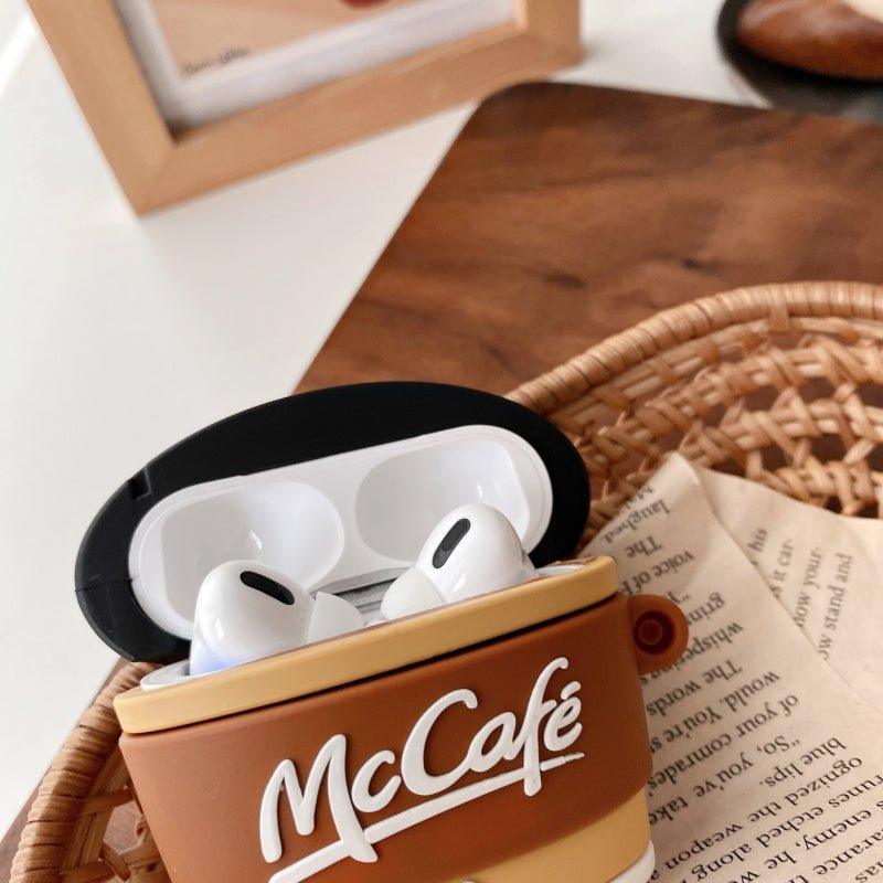 متوافق مع Apple، حافظة سماعات أذن Creative M Coffee Cup من السيليكون الناعم