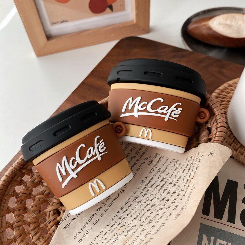 متوافق مع Apple، حافظة سماعات أذن Creative M Coffee Cup من السيليكون الناعم