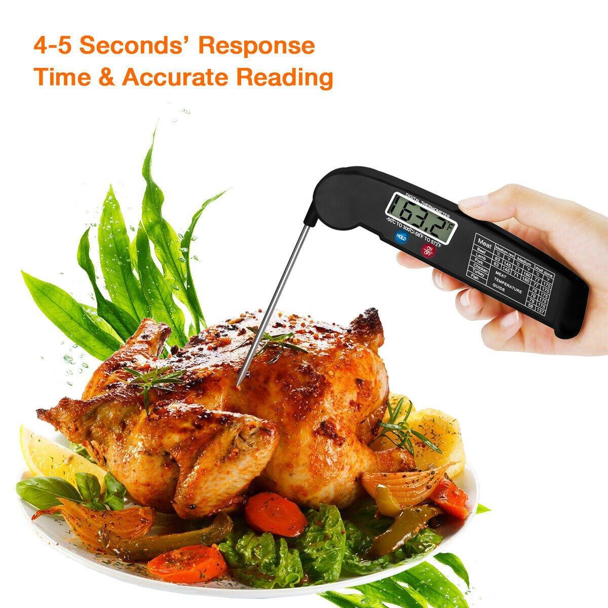 Digital Cooking Meat Thermometer Instant Read Food Steak Oven Smoker BBQ Grill Meat Thermometer Barbecue Accessories For Oven Grill BBQ Smoker Rotisserie Kitchen