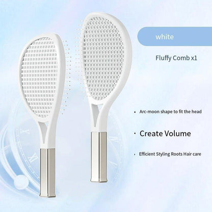 Hair Comb Tennis Racket Fluffy Combs High Skull Top Hair Artifact Airbag Cushion Massage Comb Barber Tools Hair Detangler Hairbrush For Thick Hair Self Cleaning Curly Hair Brush For Curly Hair