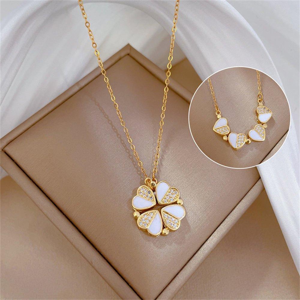 Luxury Four-Leaf Clover Pendant Necklace ZARA CHOICE™