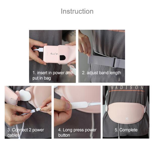 Rechargeable Relaxation Menstrual Pain Patch Relieving Massage Belt