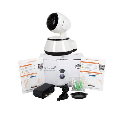 Wireless Surveillance Camera Has a Card Reader Wifi Home Phone Wide-Angle Panorama 1 Million Pixels